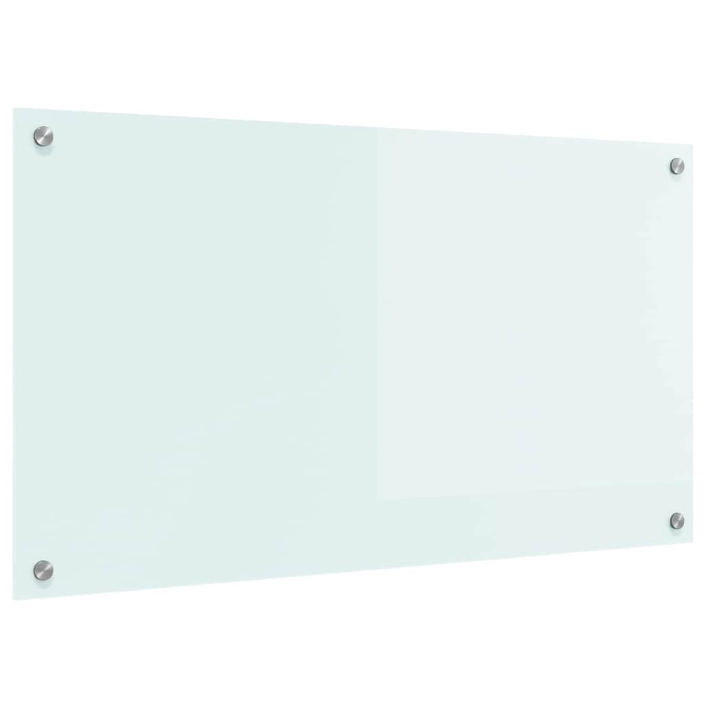 Kjøkkenbenkplate Melk 90 x 50 cm herdet glass