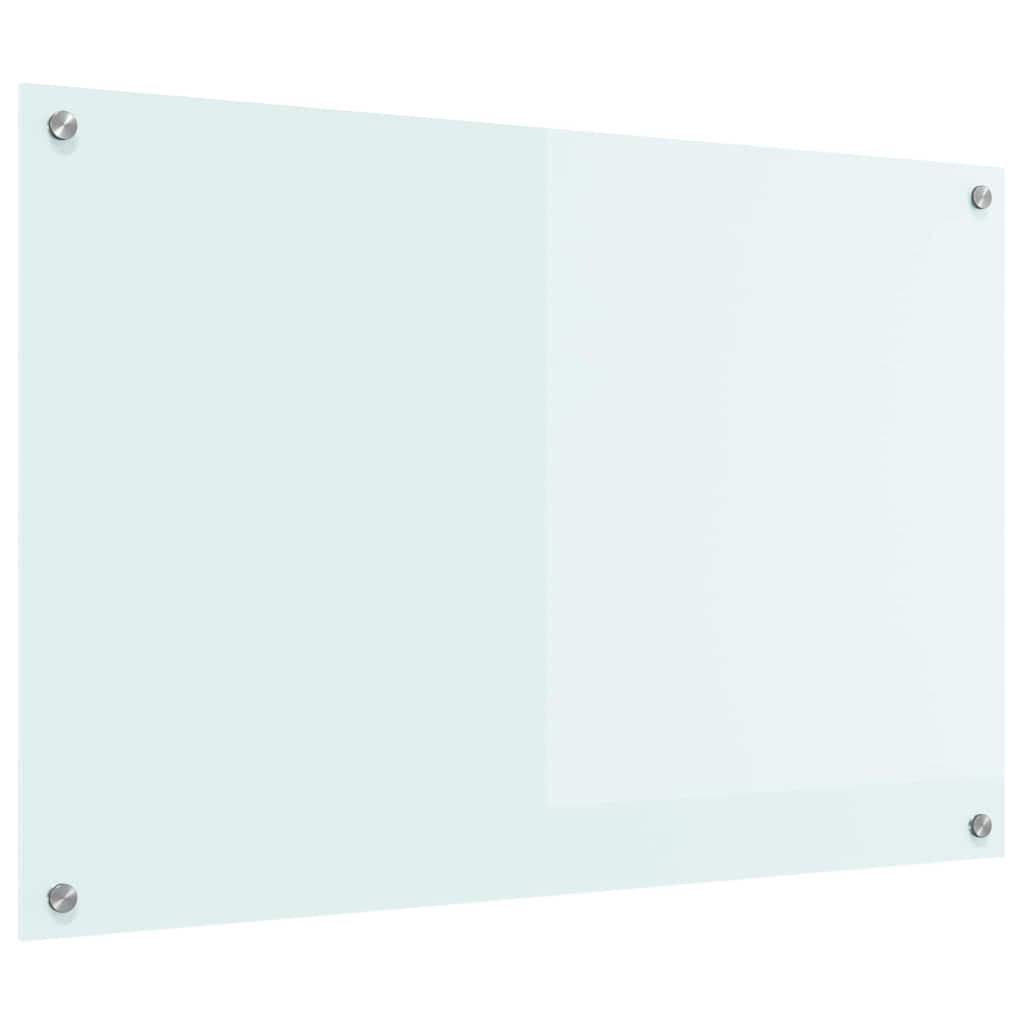 Kjøkkenbenkplate Melk 90 x 60 cm herdet glass