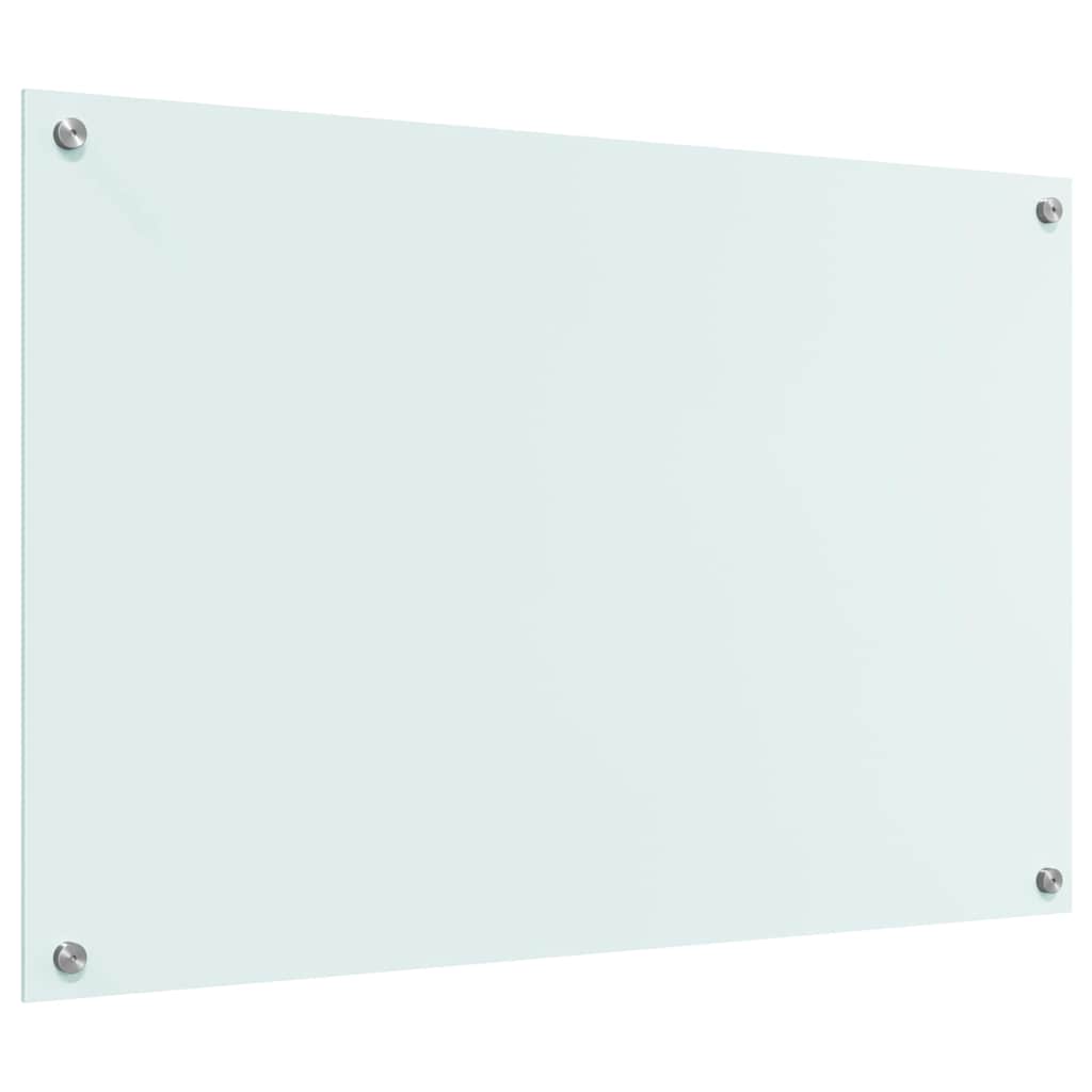 Kjøkkenbenkplate Melk 90 x 60 cm herdet glass