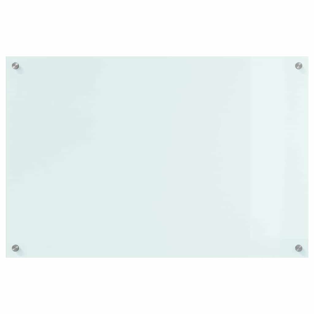 Kjøkkenbenkplate Melk 90 x 60 cm herdet glass