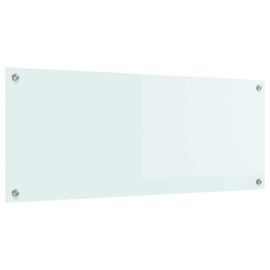 Kjøkkenbenkplate Melk 100 x 40 cm herdet glass