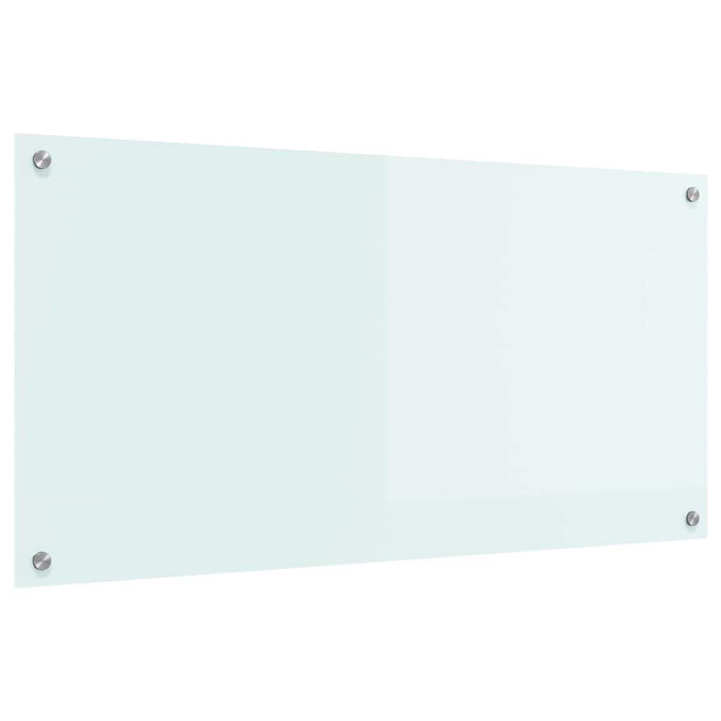 Kjøkkenbenkplate Melk 100 x 50 cm herdet glass