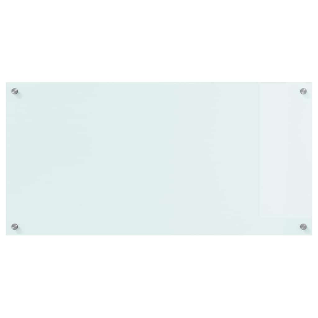 Kjøkkenbenkplate Melk 100 x 50 cm herdet glass