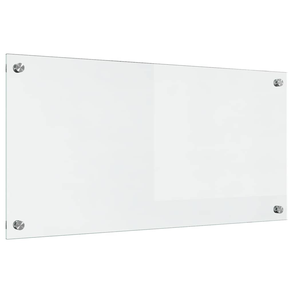 Kjøkkenbenkplate Gjennomsiktig 80 x 40 cm herdet glass