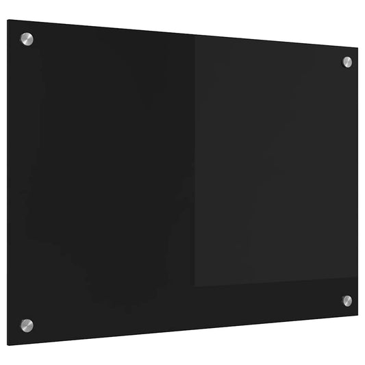 Kjøkkenbenkplate Svart 70 x 50 cm herdet glass