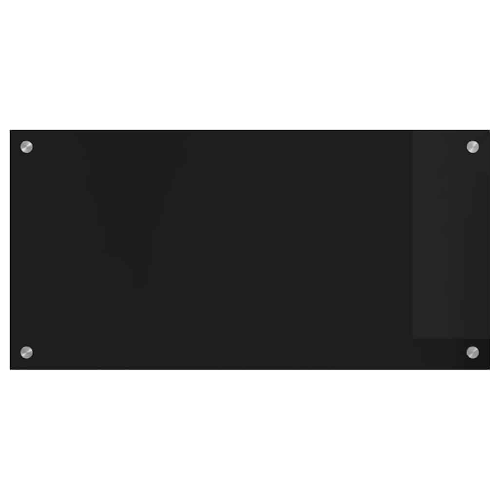 Kjøkkenbenkplate Svart 80 x 40 cm herdet glass