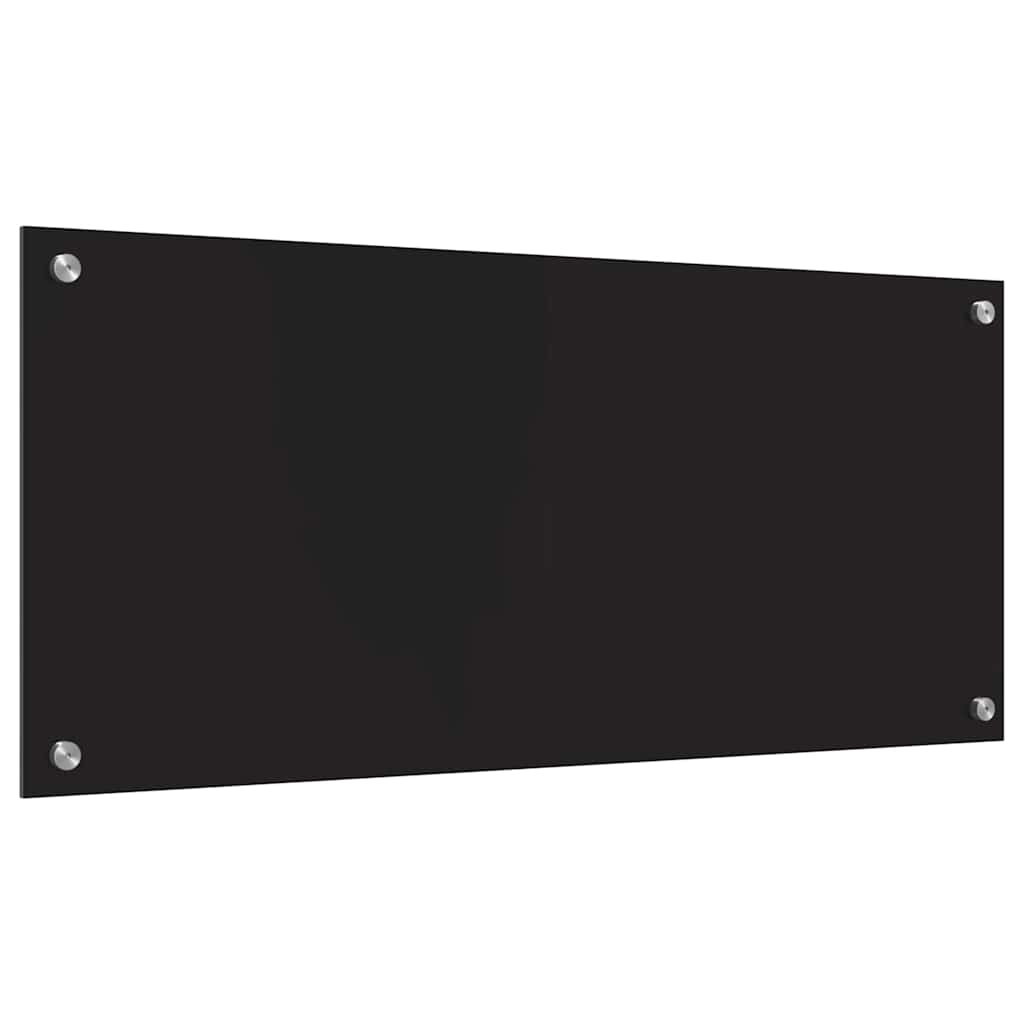 Kjøkkenbenkplate Svart 90 x 40 cm herdet glass