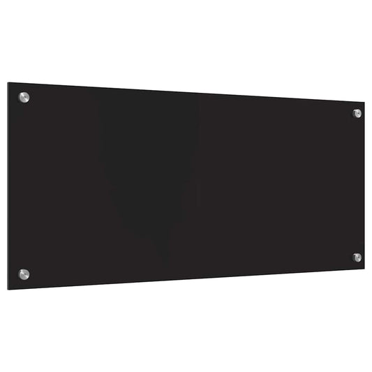 Kjøkkenbenkplate Svart 90 x 40 cm herdet glass