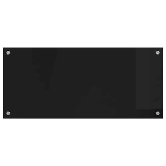 Kjøkkenbenkplate Svart 90 x 40 cm herdet glass