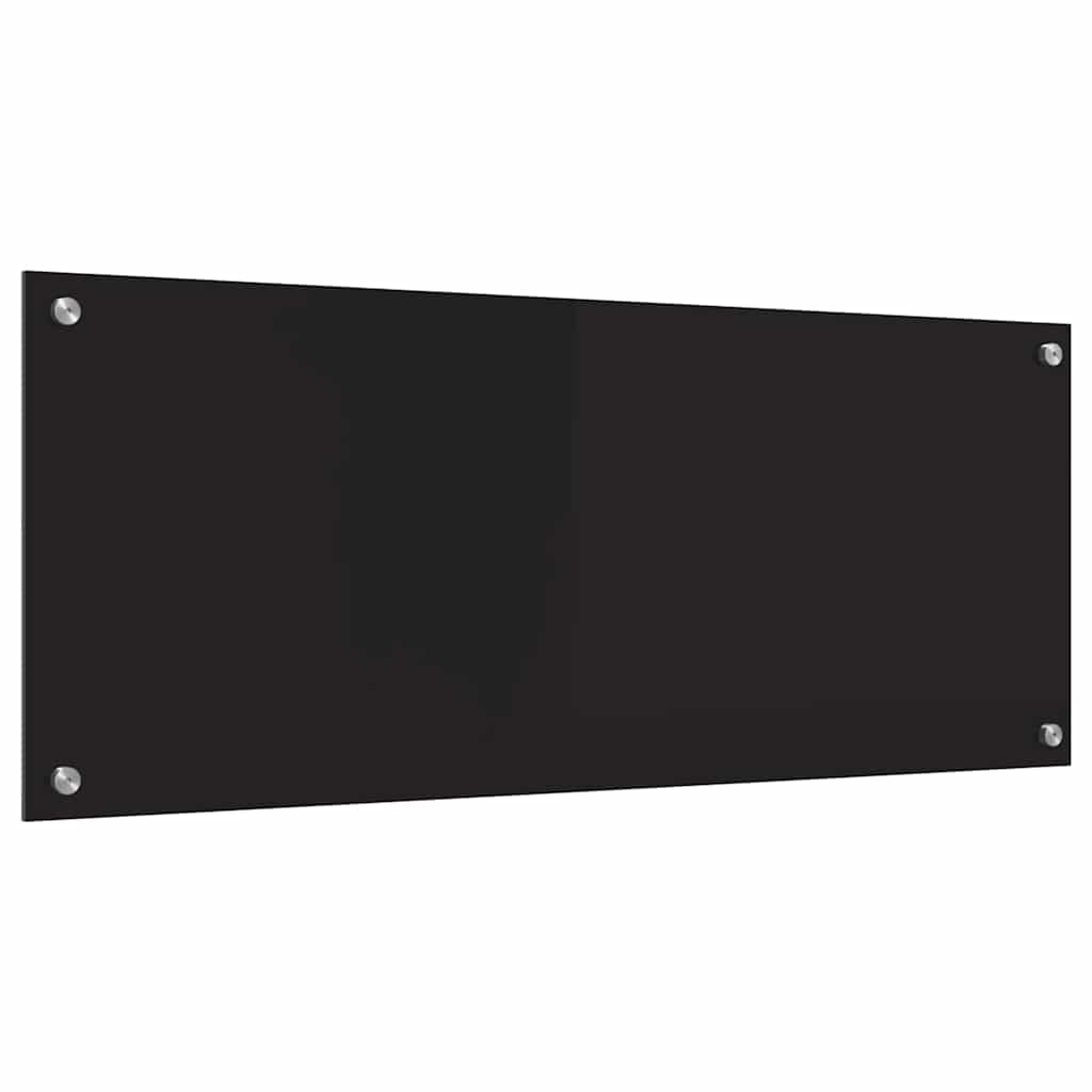 Kjøkkenbenkplate Svart 100 x 40 cm herdet glass