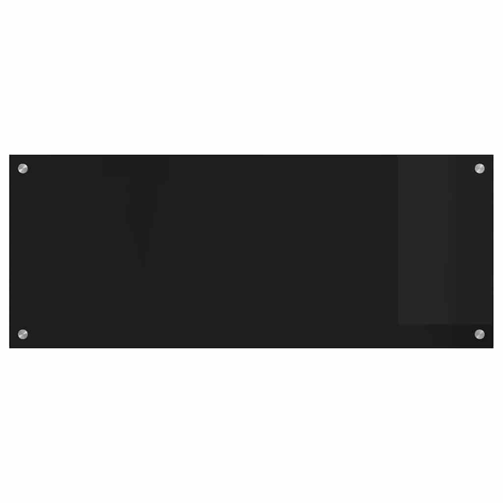 Kjøkkenbenkplate Svart 100 x 40 cm herdet glass