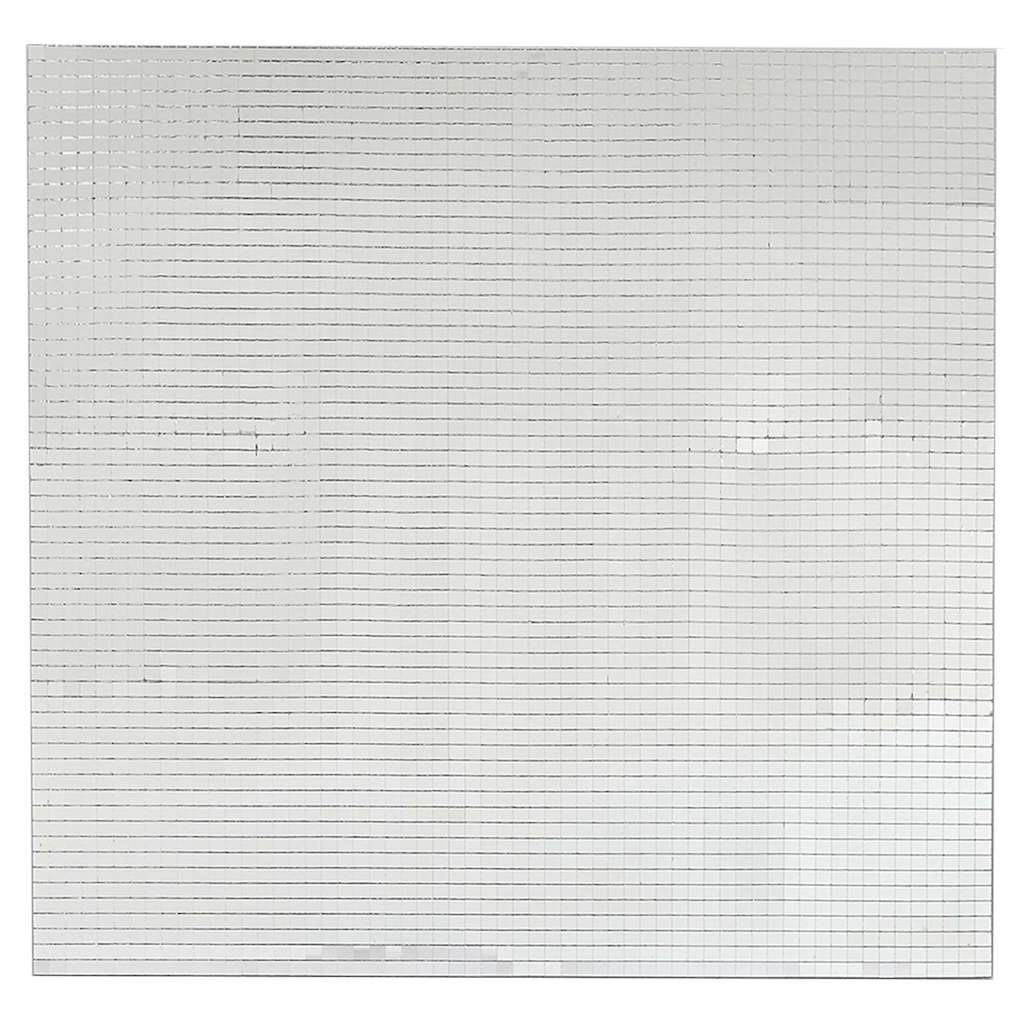 Speil Mosaikk Flis Geometrisk 3 stk. sølv 30 x 30 cm Glass