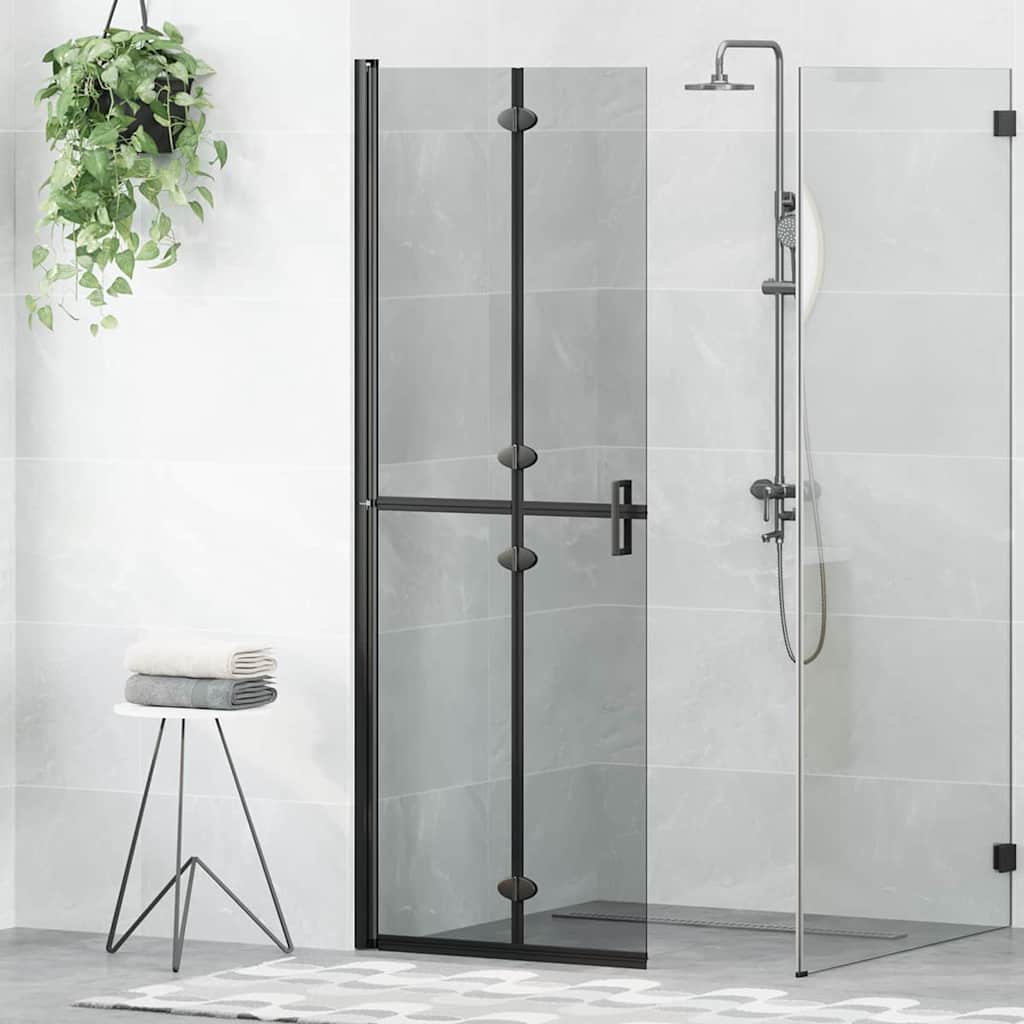 Walk-In dusjvegg Svart 70 x 6,5 x 190 cm