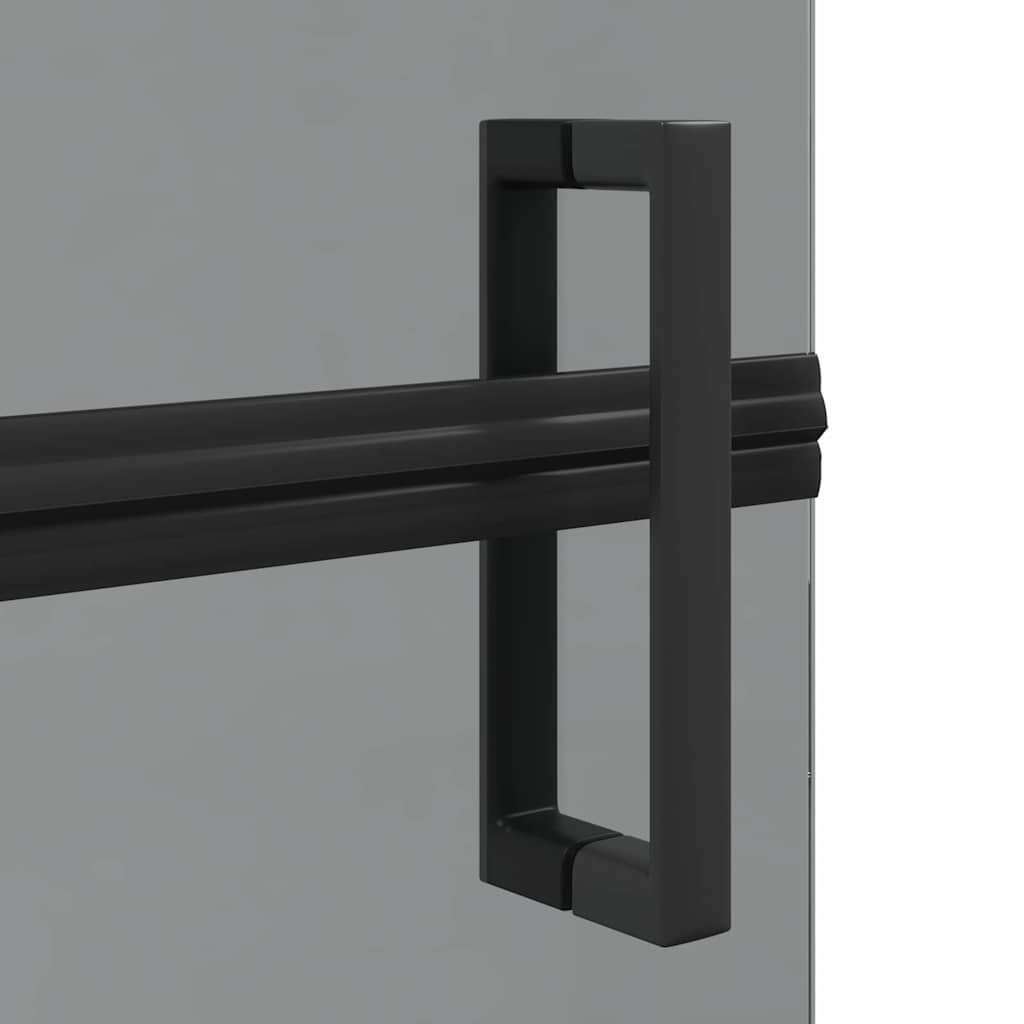 Walk-In dusjvegg Svart 80 x 6,5 x 190 cm
