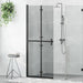 Walk-In dusjvegg Svart 80 x 6,5 x 190 cm