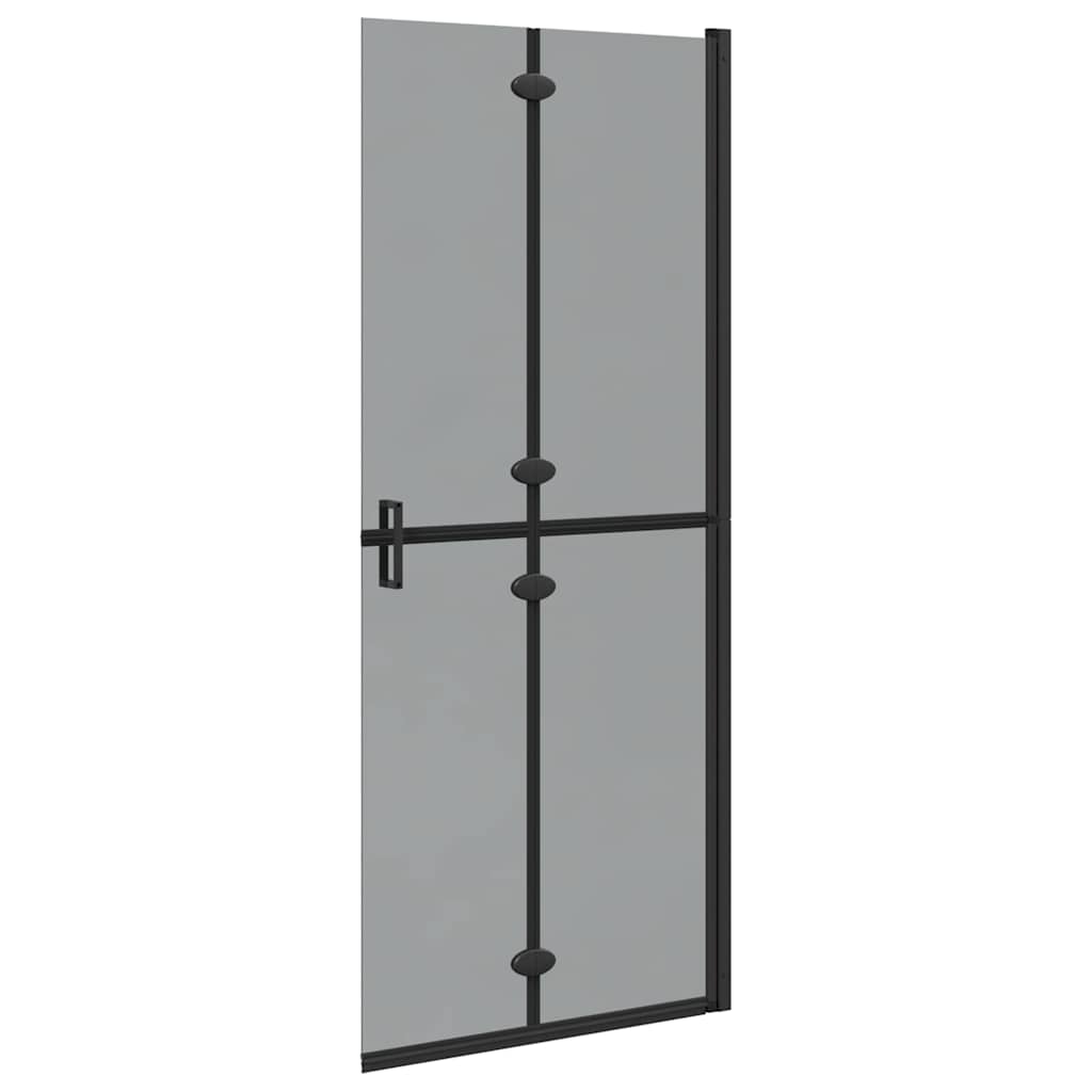 Walk-In dusjvegg Svart 80 x 6,5 x 190 cm