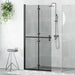 Walk-In dusjvegg Svart 90 x 6.5 x 190 cm