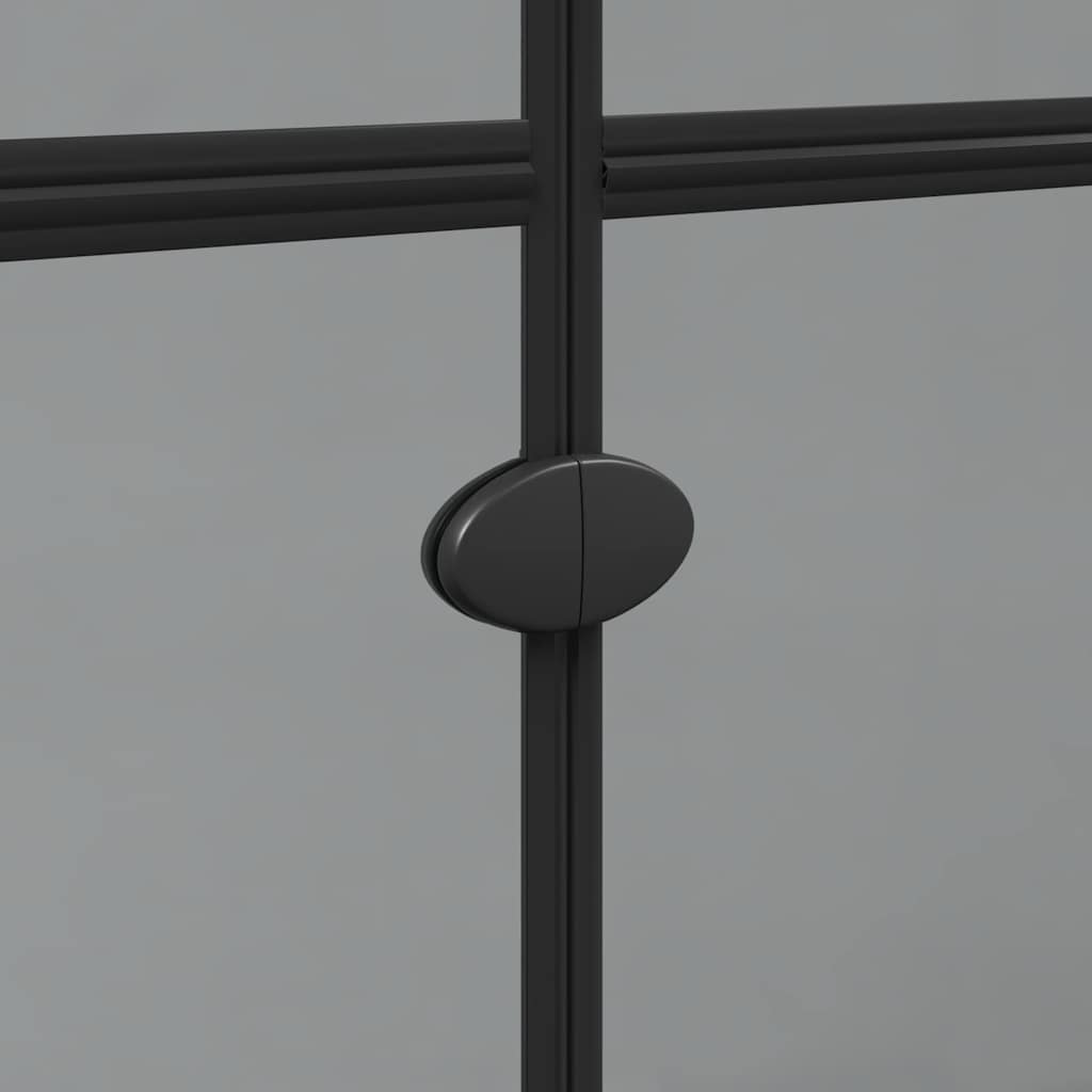 Walk-In dusjvegg Svart 100 x 6,5 x 190 cm