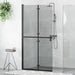 Walk-In dusjvegg Svart 100 x 6,5 x 190 cm