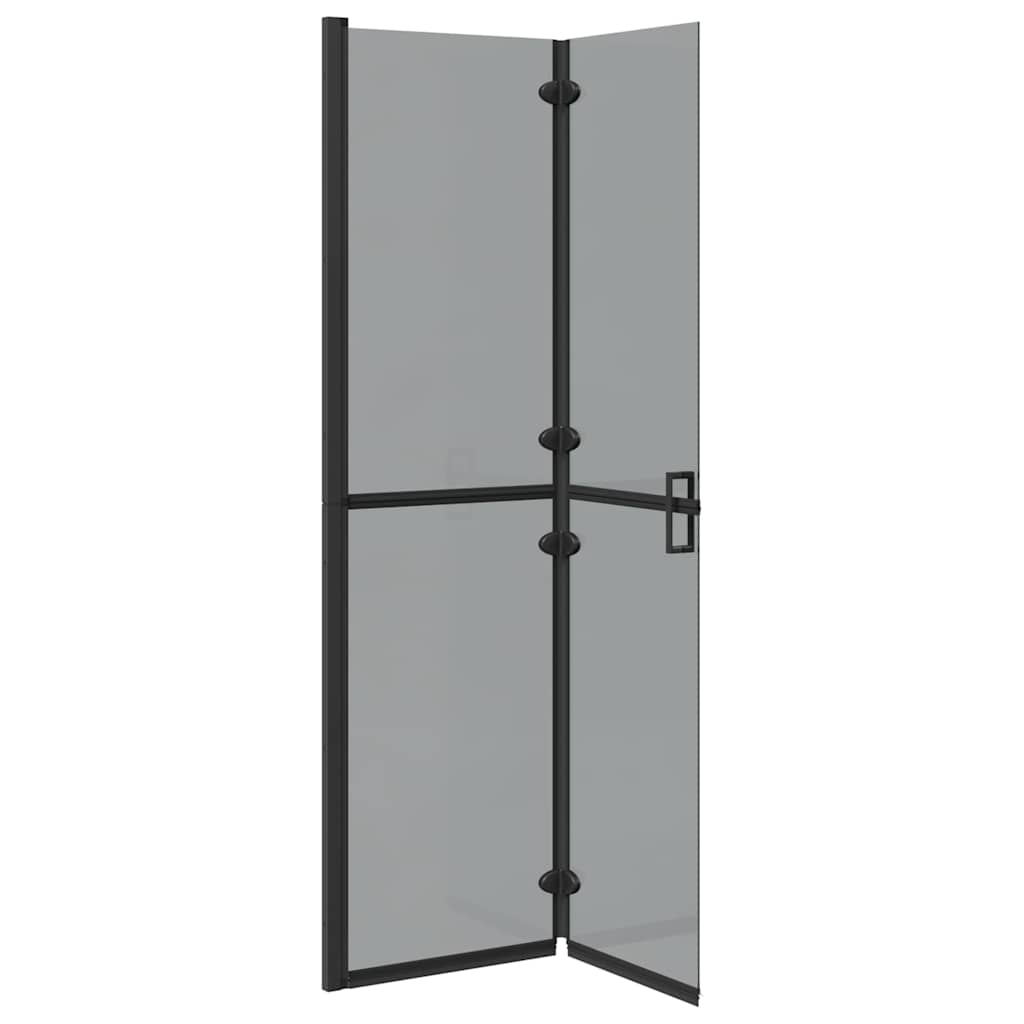 Walk-In dusjvegg Svart 100 x 6,5 x 190 cm