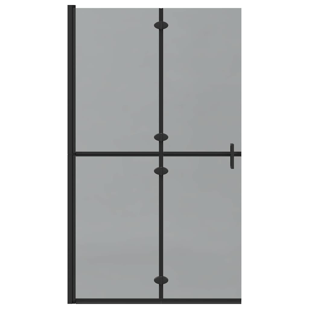 Walk-In dusjvegg Svart 110 x 6,5 x 190 cm