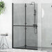 Walk-In dusjvegg Svart 120 x 6,5 x 190 cm