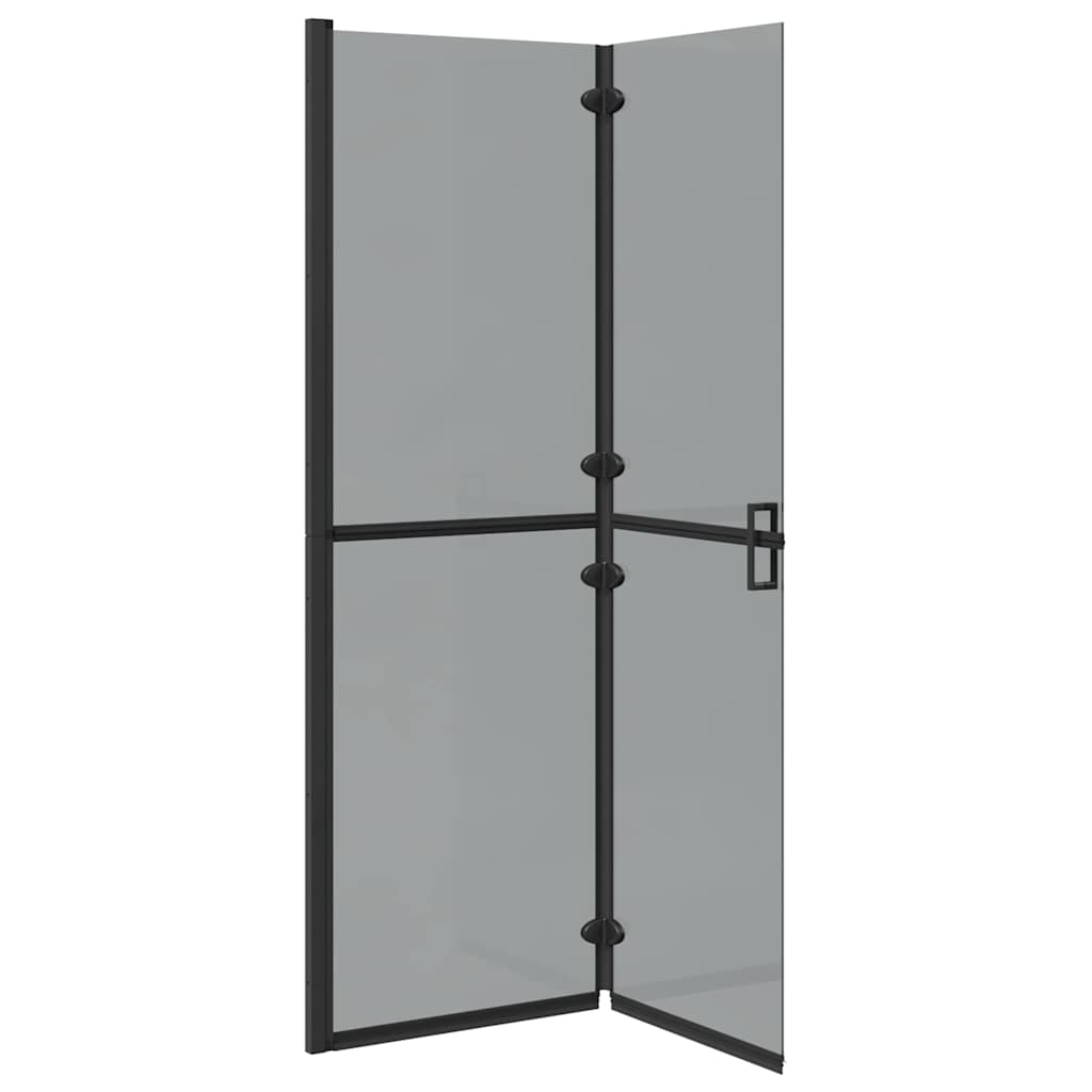 Walk-In dusjvegg Svart 120 x 6,5 x 190 cm