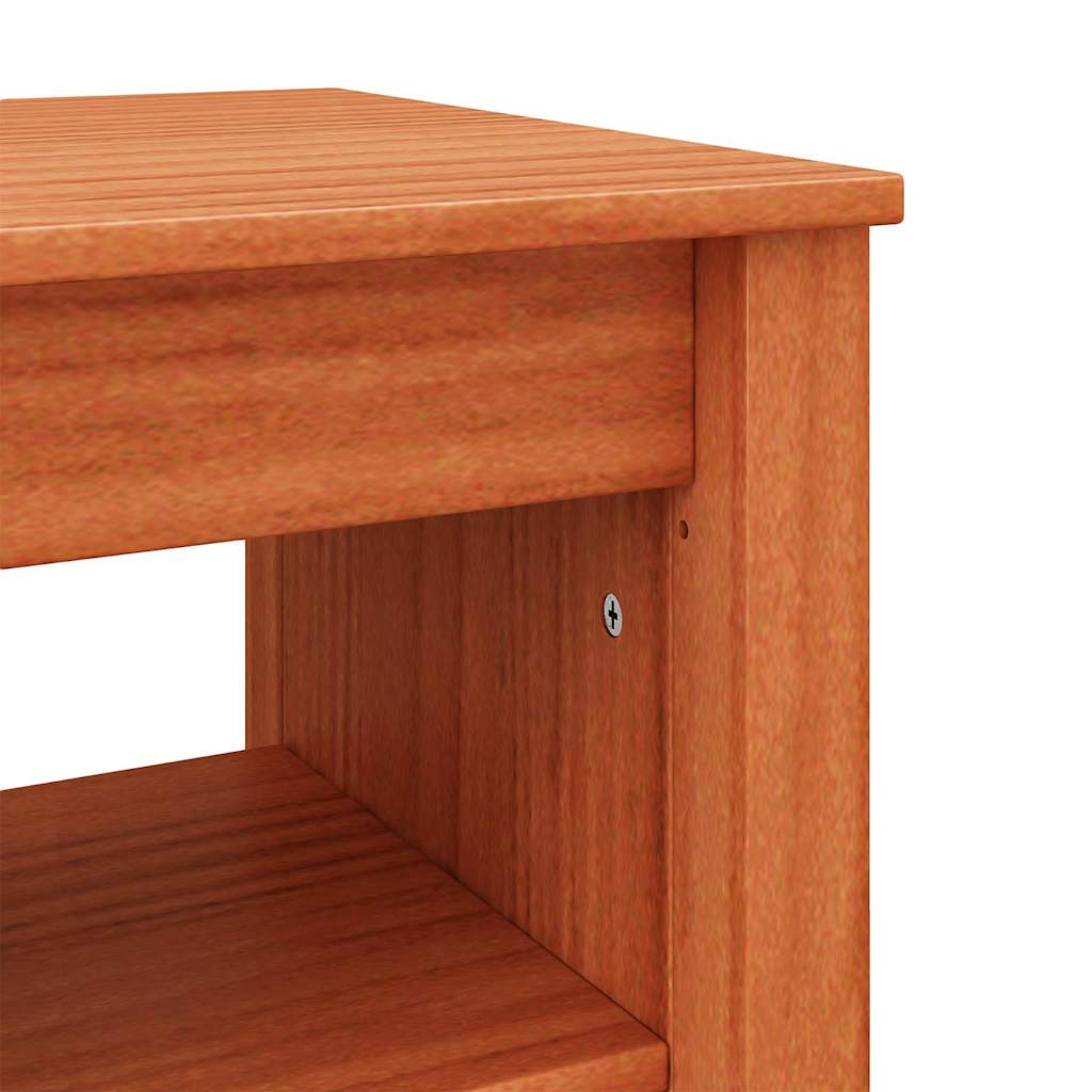 Skobenk 160 x 36,5 x 50 cm Voksbrun