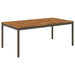 Hage middagsbord Naturlig og Kaffe 196 x 100,5 x 75 cm