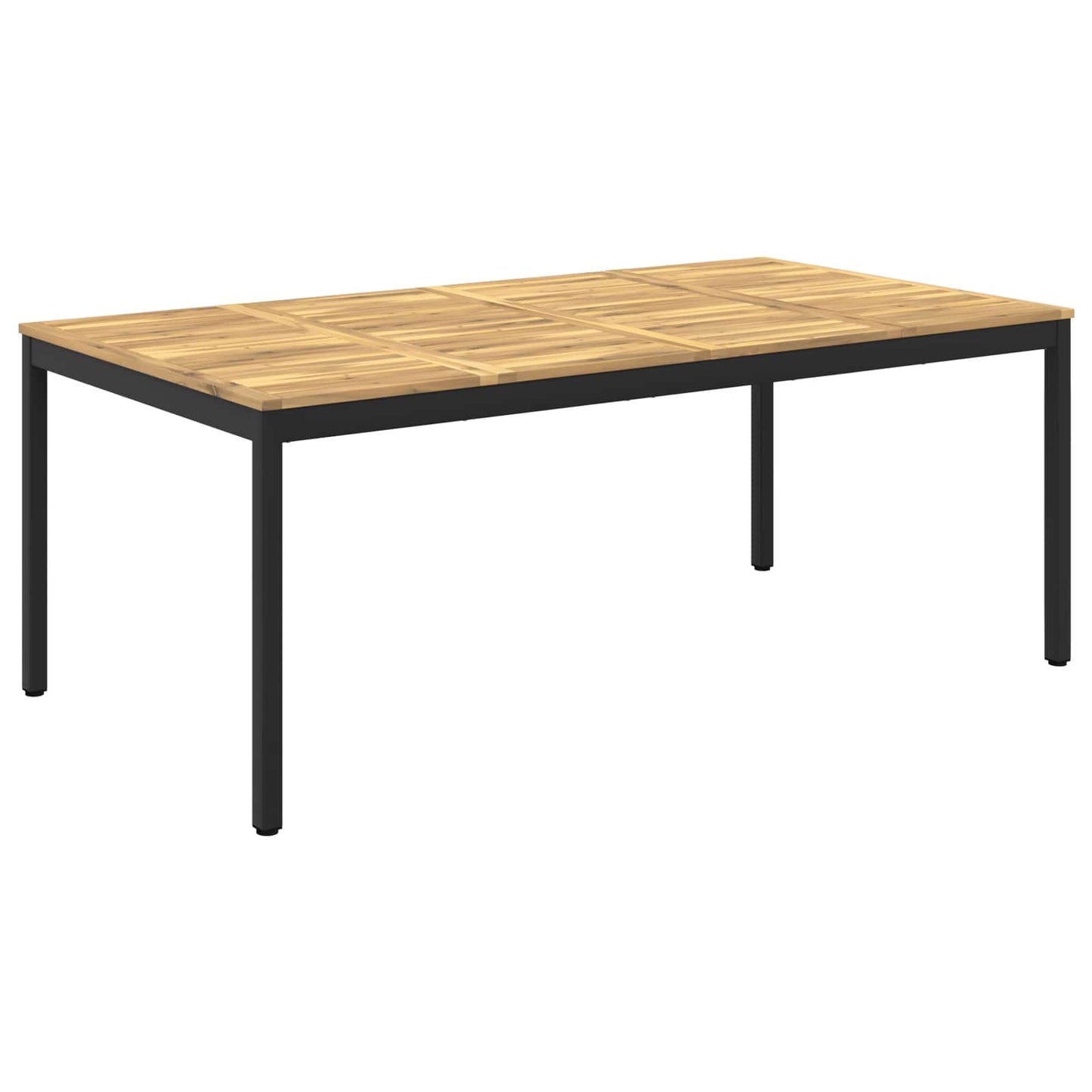 Hage middagsbord Hvit og svart 196 x 100,5 x 75 cm