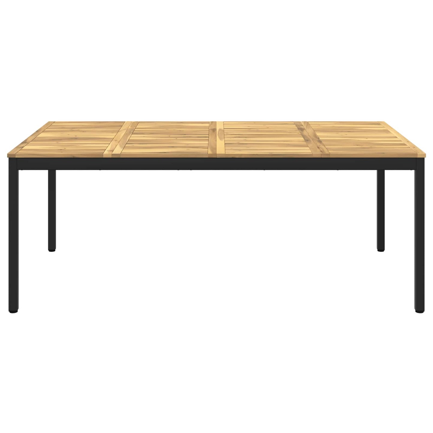 Hage middagsbord Hvit og svart 196 x 100,5 x 75 cm
