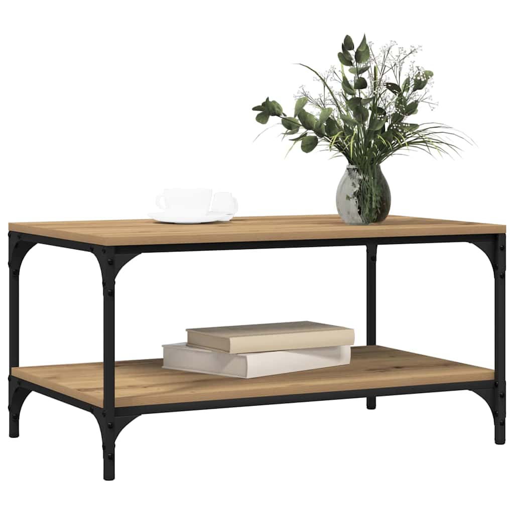 Kaffebord Artisan Eik 81 x 50 x 40 cm Konstruert tre