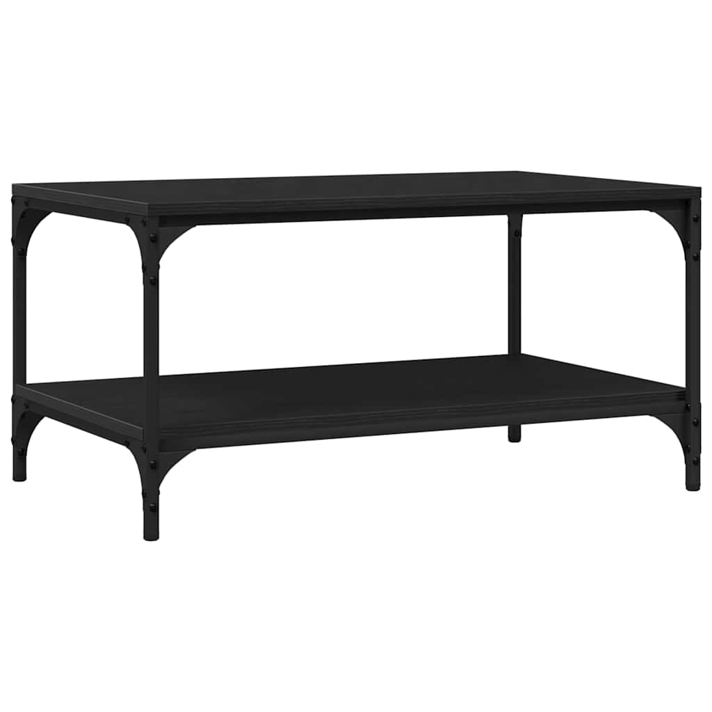 Kaffebord Svart Eik 82 x 50 x 40 cm Konstruert tre