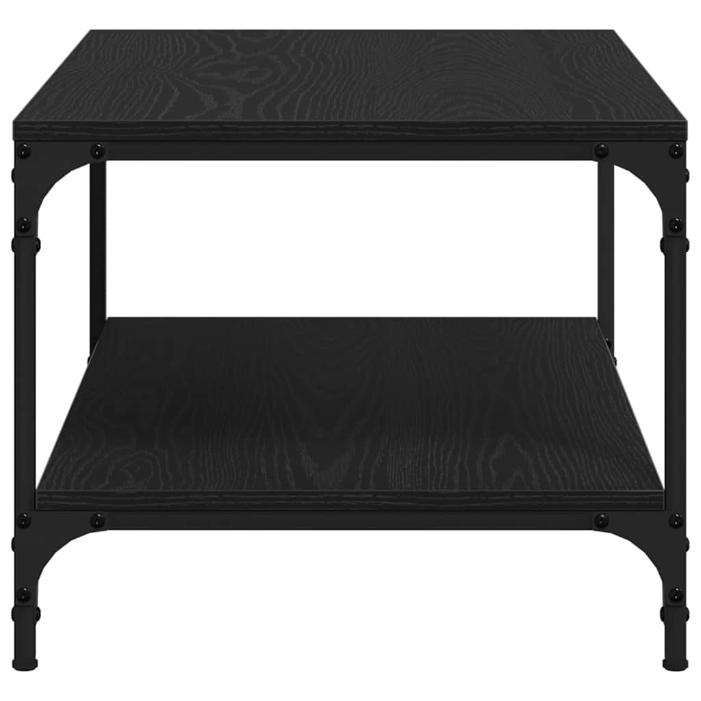 Kaffebord Svart Eik 82 x 50 x 40 cm Konstruert tre