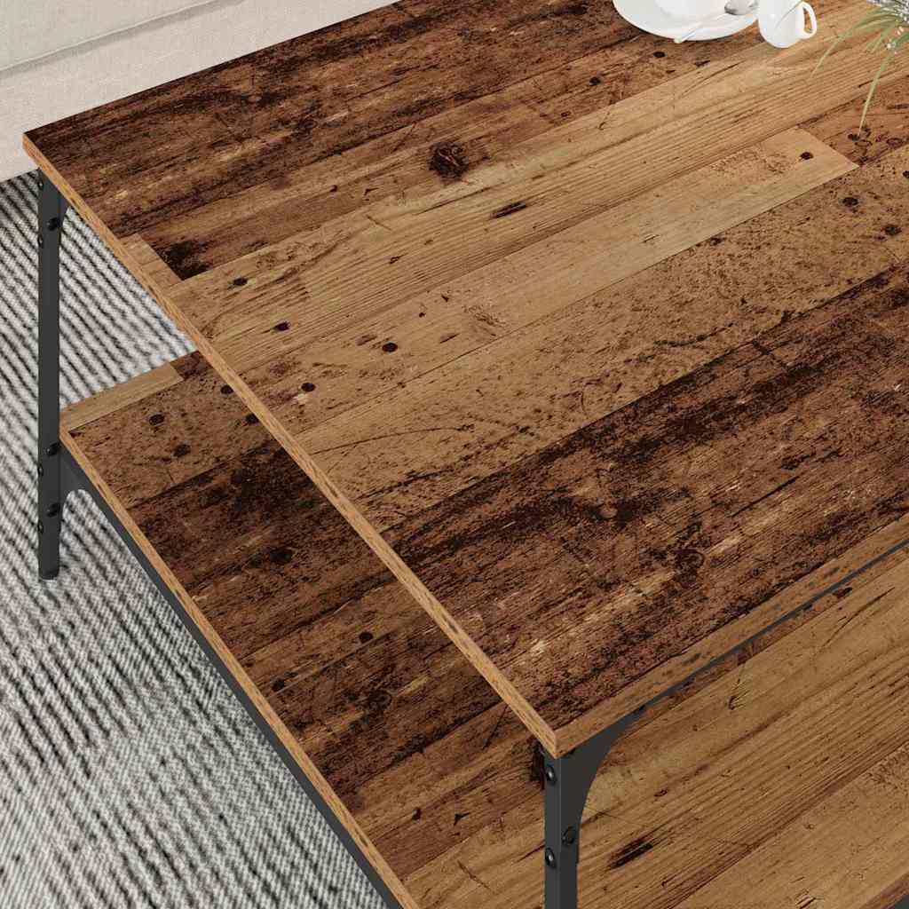 Kaffebord Gammelt tre 80 x 80 x 40 cm Konstruert tre