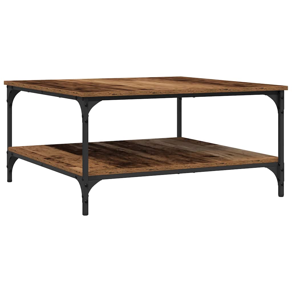 Kaffebord Gammelt tre 80 x 80 x 40 cm Konstruert tre