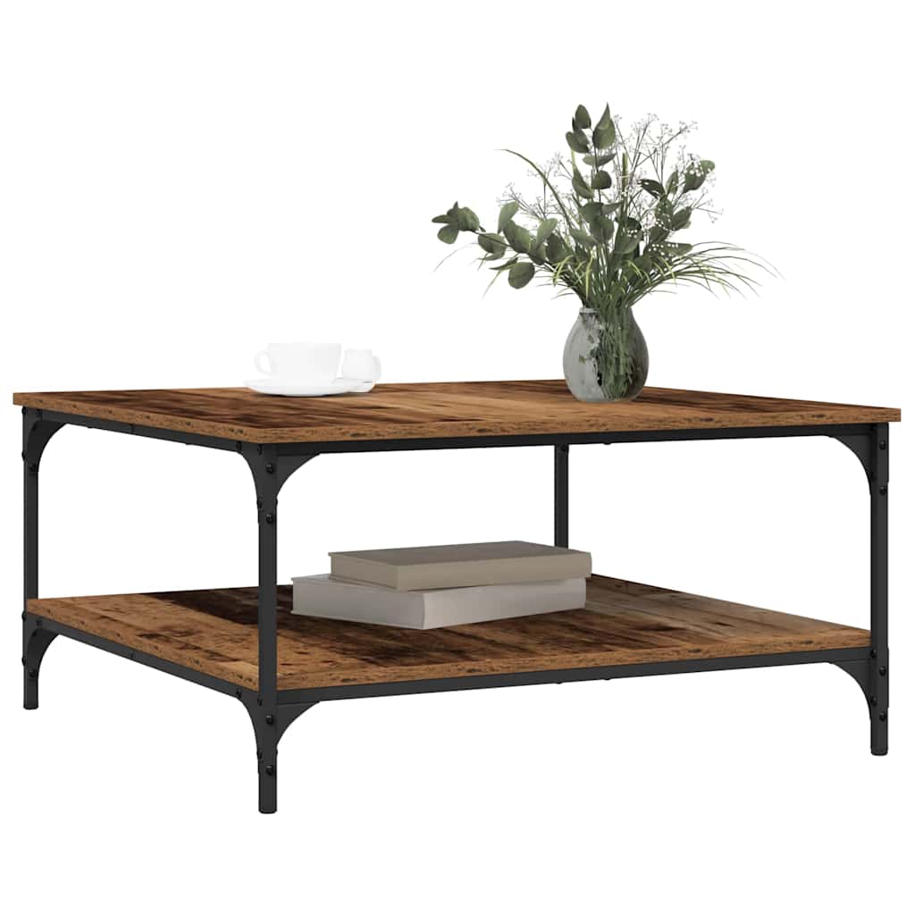 Kaffebord Gammelt tre 80 x 80 x 40 cm Konstruert tre