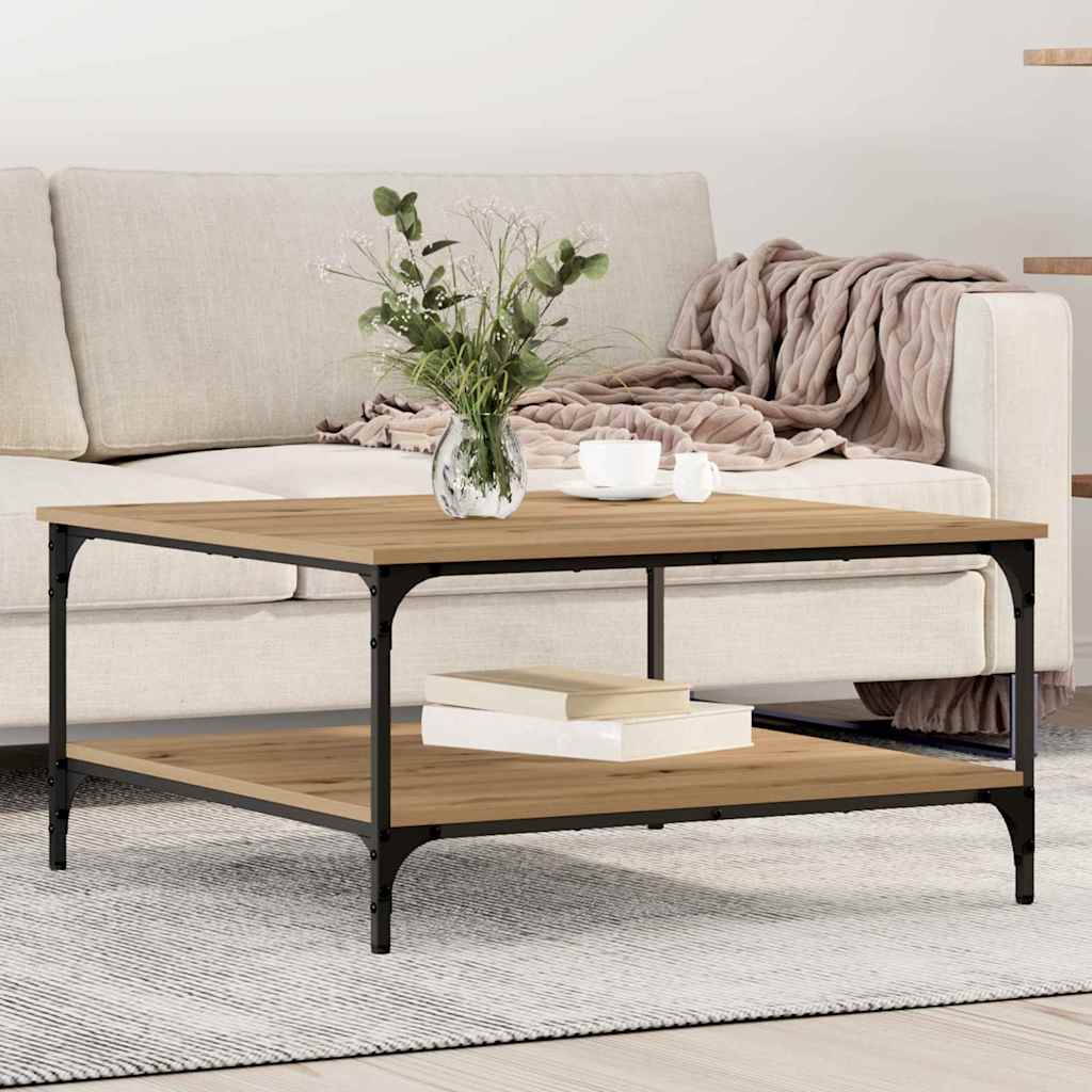 Kaffebord artisan eik 80 x 80 x 40 cm Konstruert tre