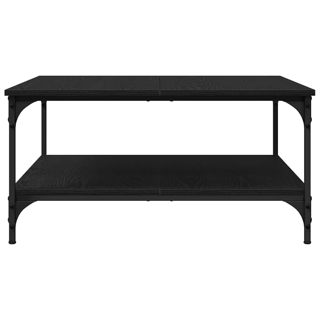 Kaffebord Svart eik 80 x 80 x 40 cm Konstruert tre