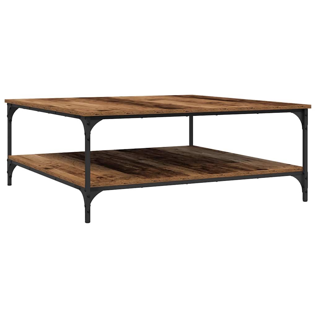 Kaffebord Gammelt tre 100 x 100 x 40 cm Konstruert tre