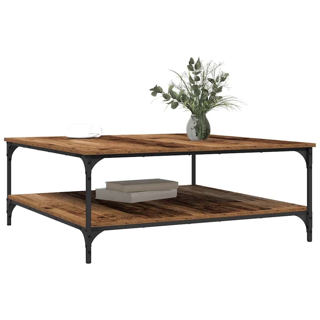 Kaffebord Gammelt tre 100 x 100 x 40 cm Konstruert tre