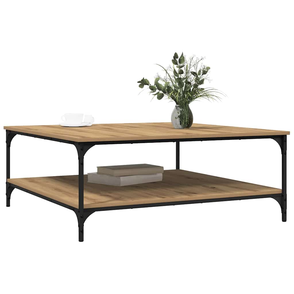 Kaffebord artisan eik 100 x 100 x 40 cm Konstruert tre