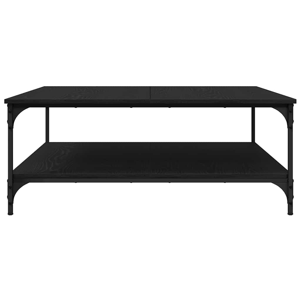 Kaffebord Svart eik 100 x 100 x 40 cm Konstruert tre