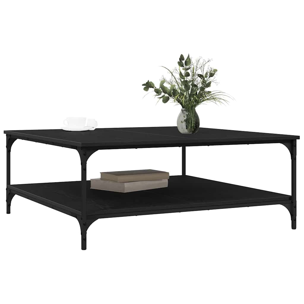 Kaffebord Svart eik 100 x 100 x 40 cm Konstruert tre