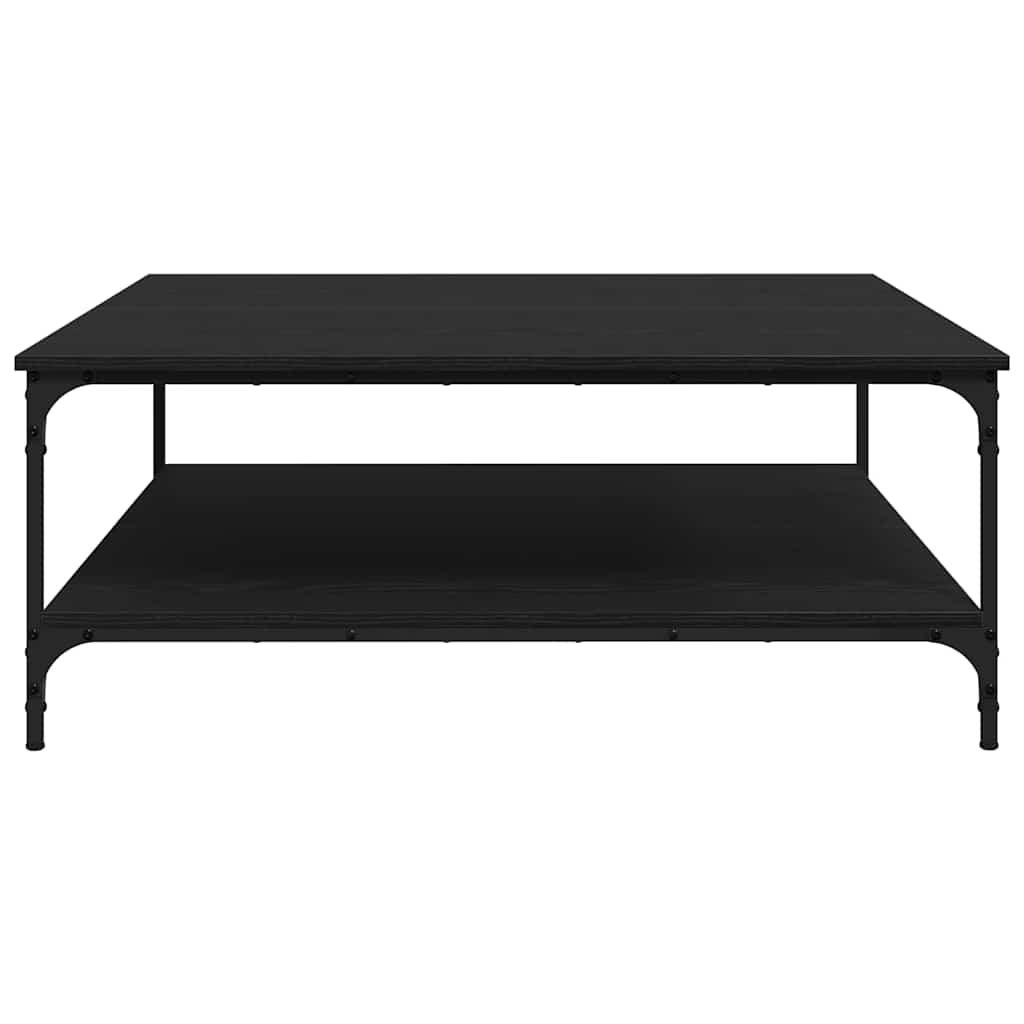 Kaffebord Svart eik 100 x 100 x 40 cm Konstruert tre