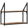 Vegghylle med hylle Gammelt tre 60 x 21 x 51 cm Konstruert tre