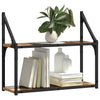 Vegghylle med hylle Gammelt tre 60 x 21 x 51 cm Konstruert tre