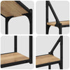 Vegghylle med hylle artisan eik 60 x 21 x 51 cm Konstruert tre