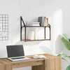Vegghylle med hylle artisan eik 60 x 21 x 51 cm Konstruert tre