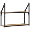Vegghylle med hylle artisan eik 60 x 21 x 51 cm Konstruert tre